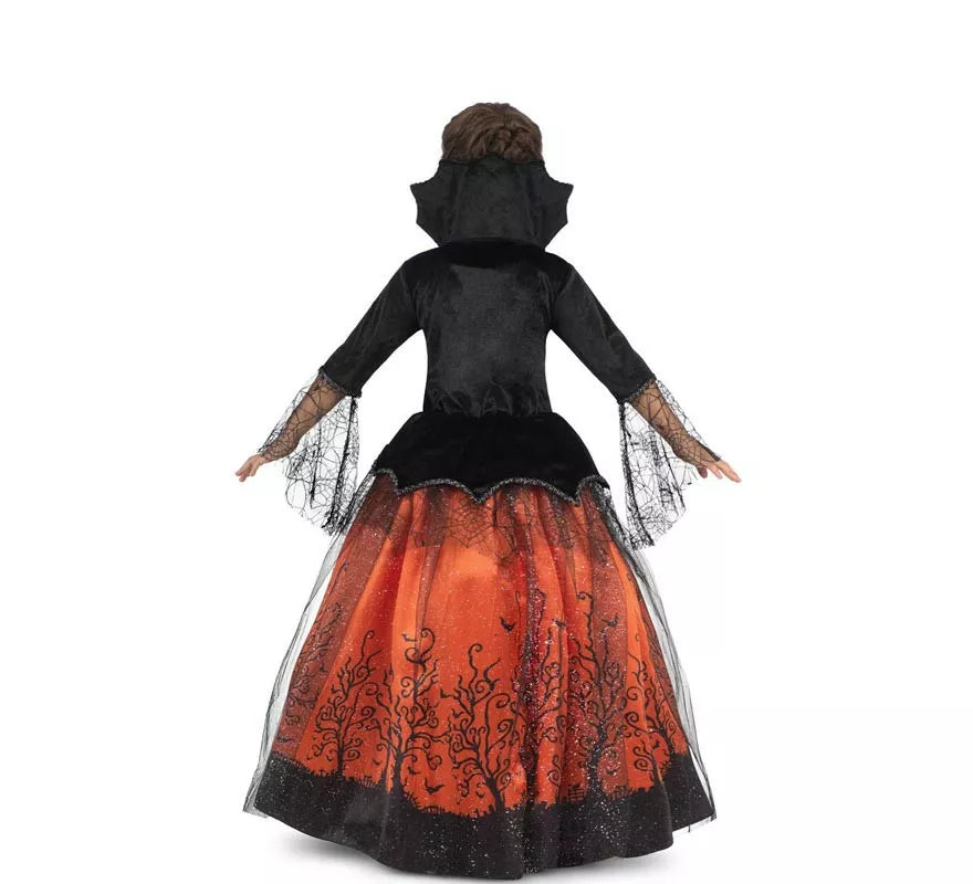 Translation missing: de.Disfraz de Vampiresa Reina de Halloween para niña
