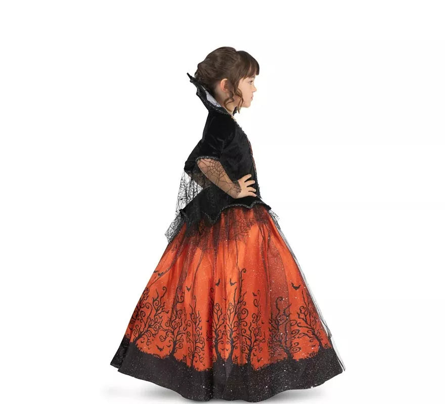 Translation missing: de.Disfraz de Vampiresa Reina de Halloween para niña