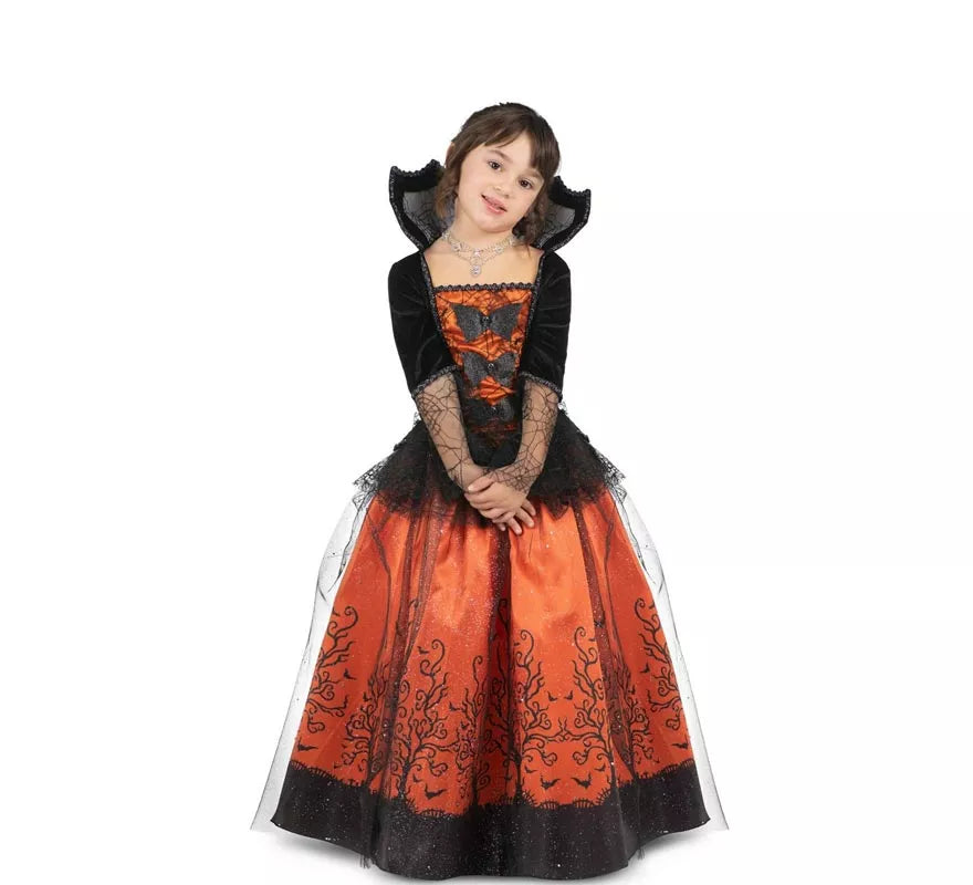Translation missing: de.Disfraz de Vampiresa Reina de Halloween para niña