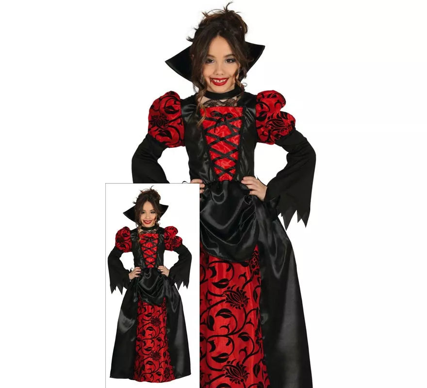 Translation missing: de.Disfraz de Vampiresa Roja para niña
