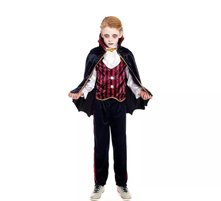 Translation missing: de.Disfraz de Vampiro Clásico Capa corta para niño