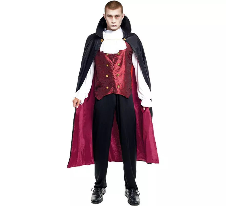 Translation missing: de.Disfraz de Vampiro Clásico Capa larga para hombre
