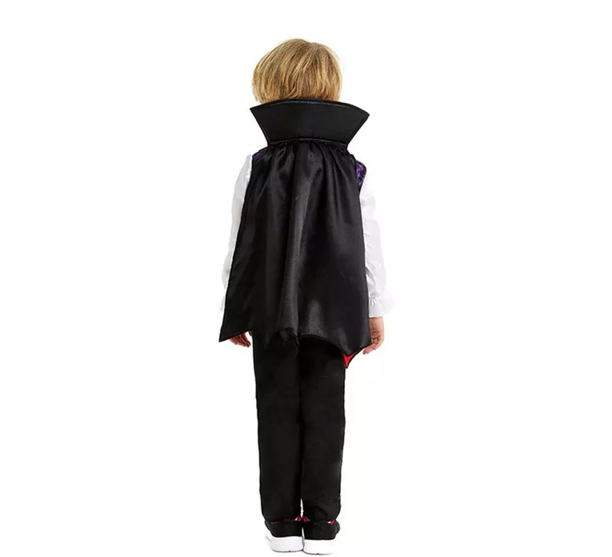 Translation missing: de.Disfraz de Vampiro clásico con capa y cuello para bebé y niño