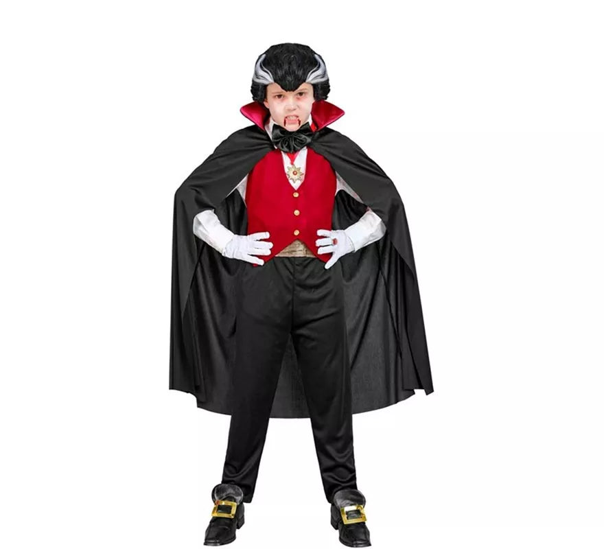 Translation missing: de.Disfraz de Vampiro Drácula para niño
