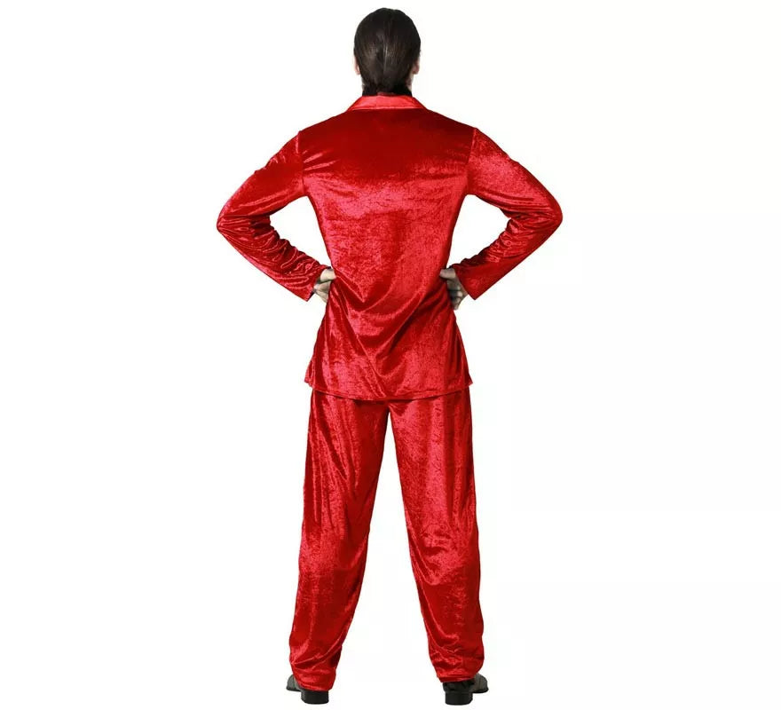 Translation missing: de.Disfraz de Vampiro Elegante Rojo para hombre