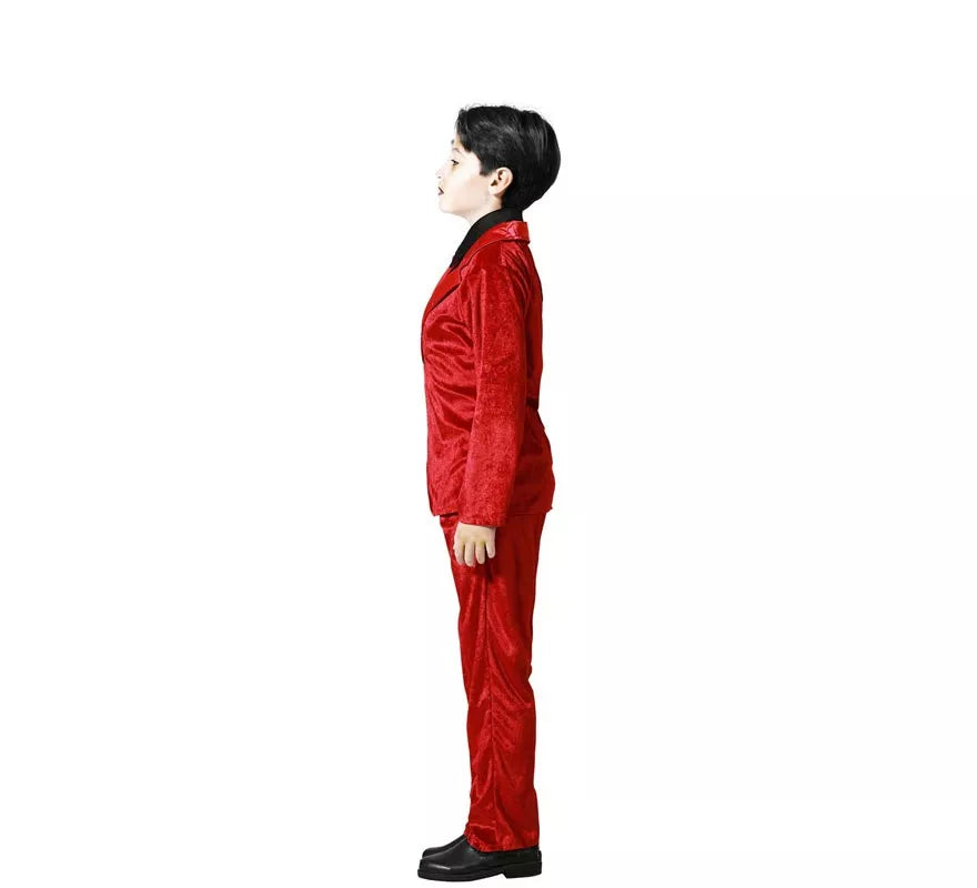 Translation missing: de.Disfraz de Vampiro Elegante Rojo para niño