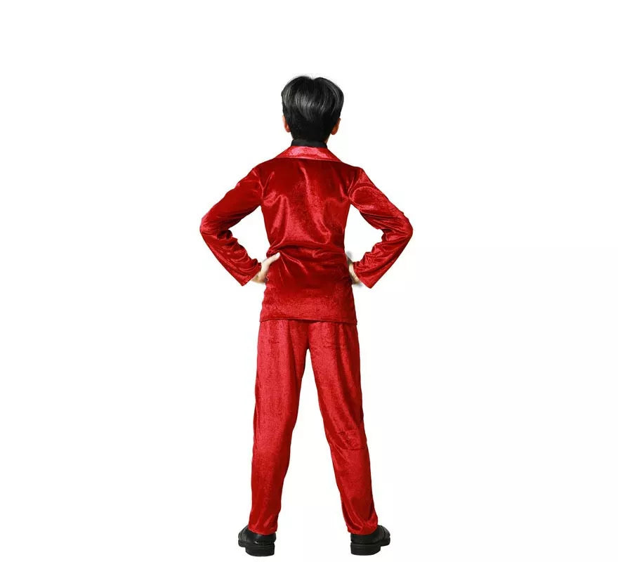 Translation missing: de.Disfraz de Vampiro Elegante Rojo para niño