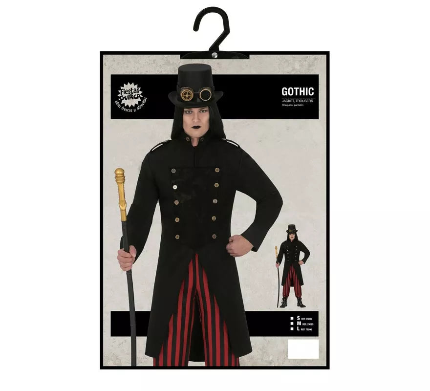 Translation missing: de.Disfraz de Vampiro Gótico Steampunk para hombre