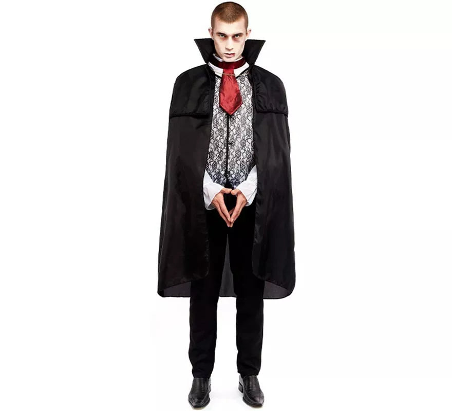 Translation missing: de.Disfraz de Vampiro Negro para hombre