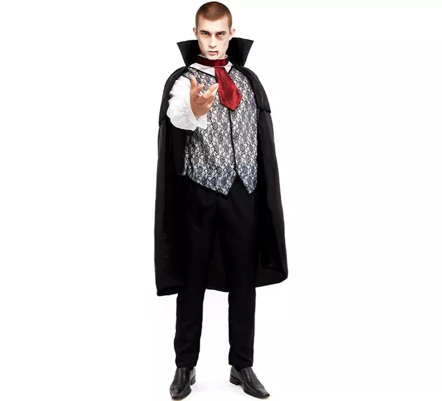 Translation missing: de.Disfraz de Vampiro Negro para hombre