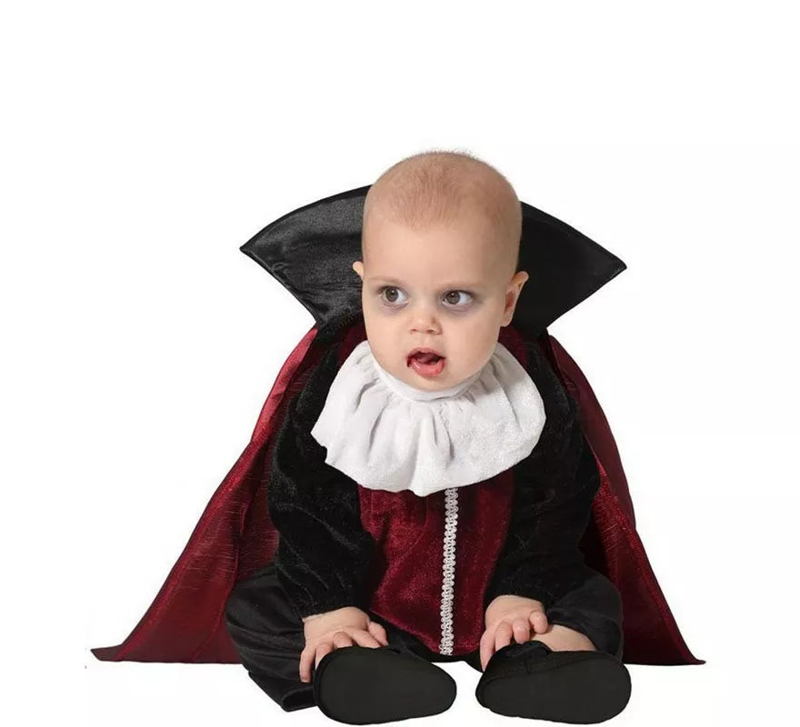 Translation missing: de.Disfraz de Vampiro negro y rojo para bebé y niños