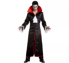 Schwarz-rotes Vampir Kostüm für Herren