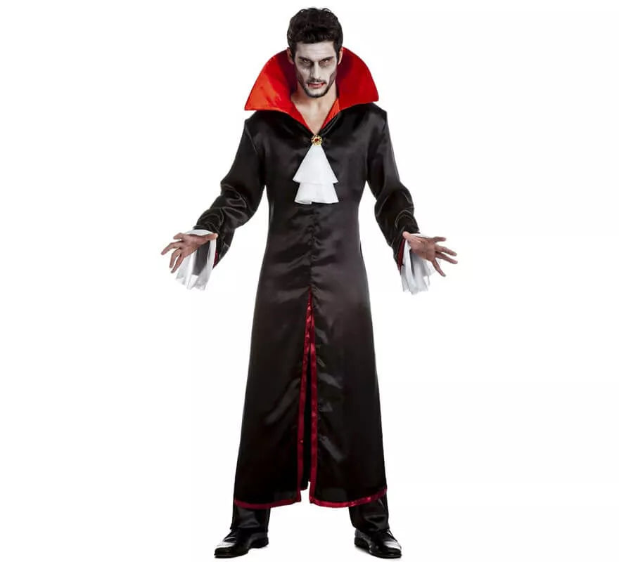 Translation missing: de.Disfraz de Vampiro negro y rojo para hombre