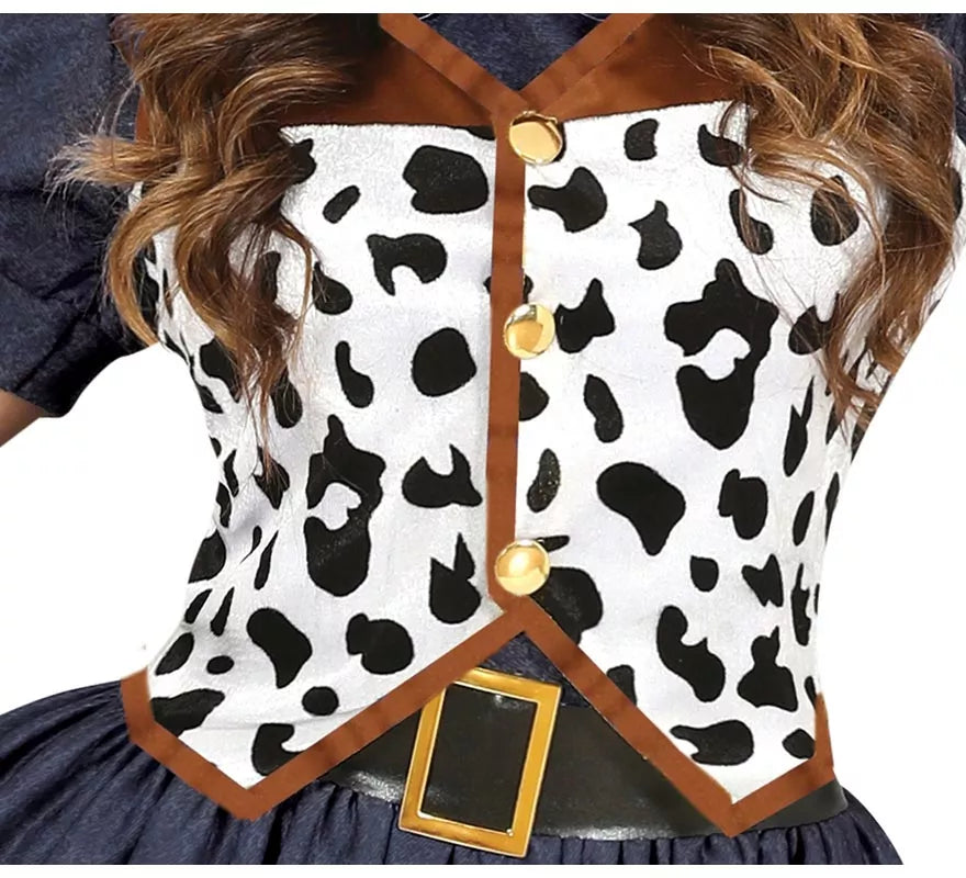 Translation missing: de.Disfraz de Vaquera con vestido estampado para mujer