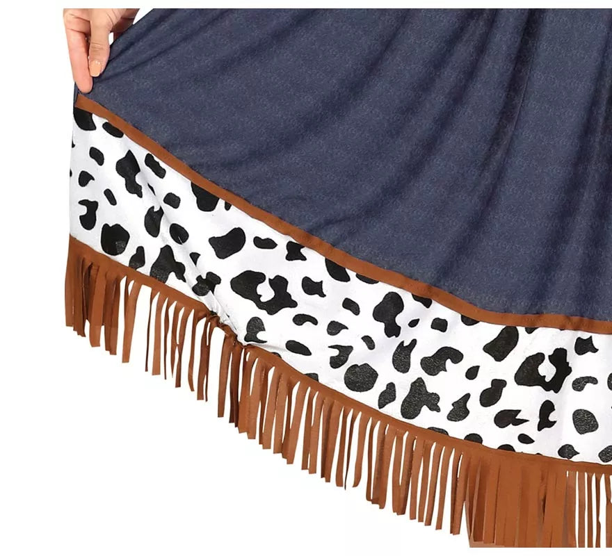 Translation missing: de.Disfraz de Vaquera con vestido estampado para mujer