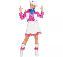 Rosafarbenes Rodeo-Cowgirl-Kostüm für Damen