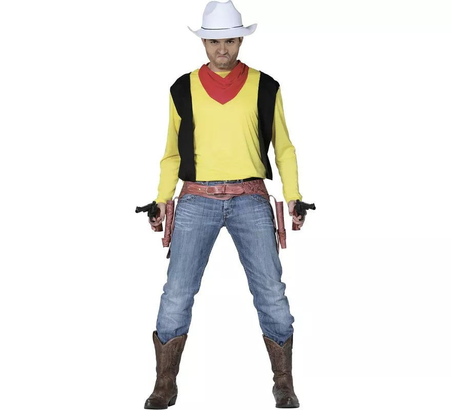 Translation missing: de.Disfraz de Vaquero amarillo para hombre