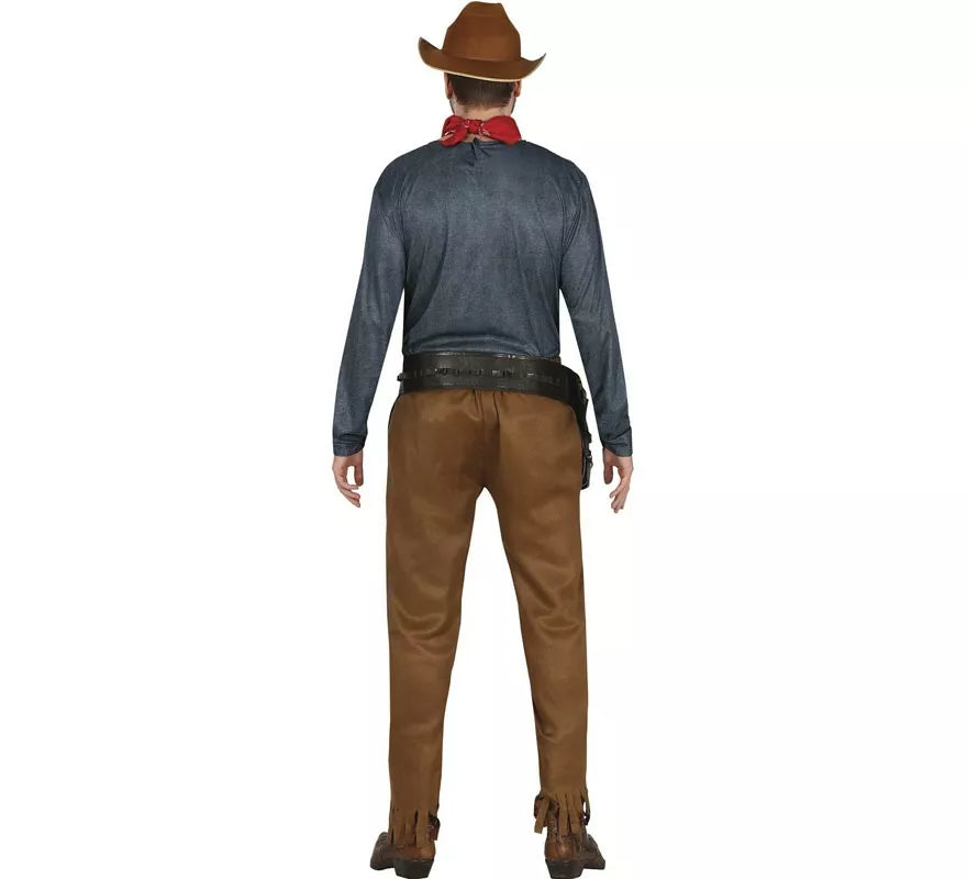 Translation missing: de.Disfraz de Vaquero Clásico con chaleco para hombre