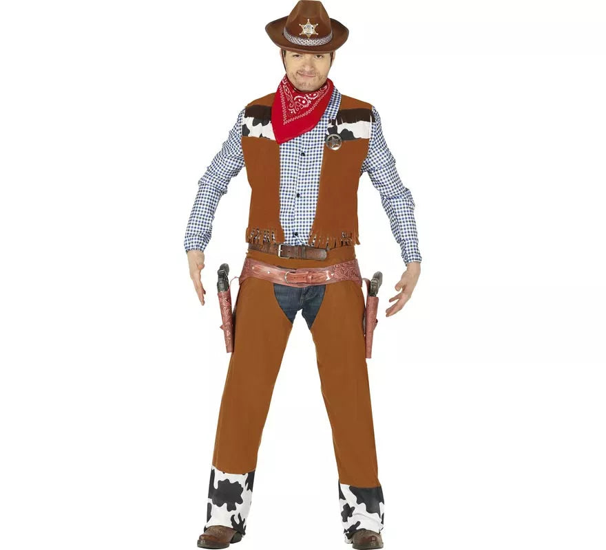 Translation missing: de.Disfraz de Vaquero con Chaleco para hombre