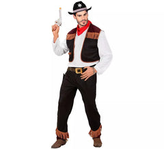 Cowboykostüm mit Weste für Herren