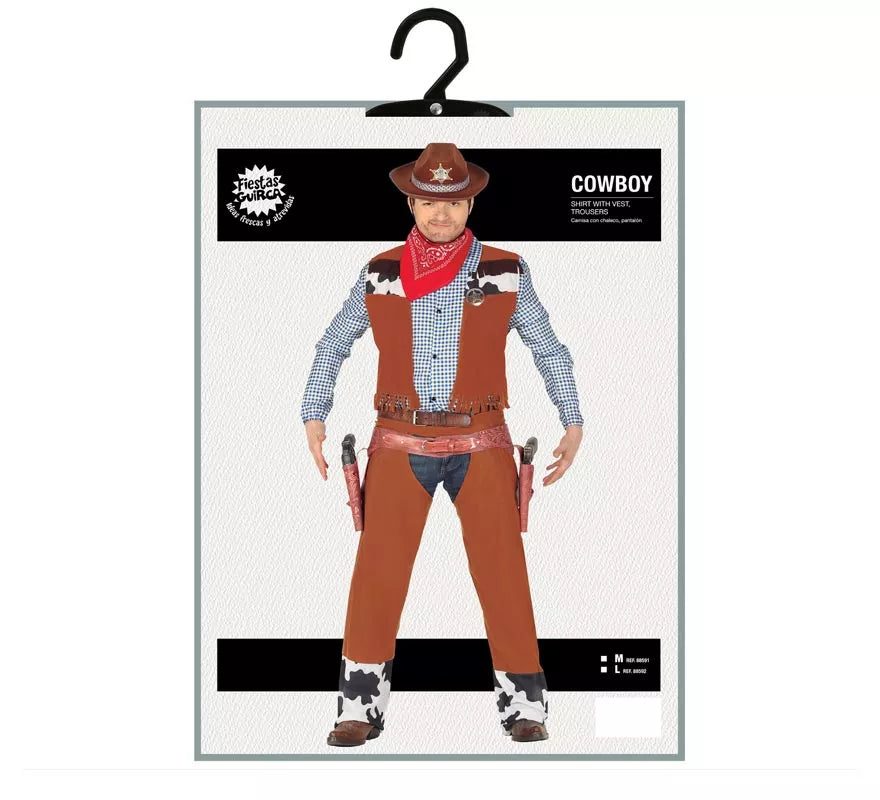 Translation missing: de.Disfraz de Vaquero con Chaleco para hombre