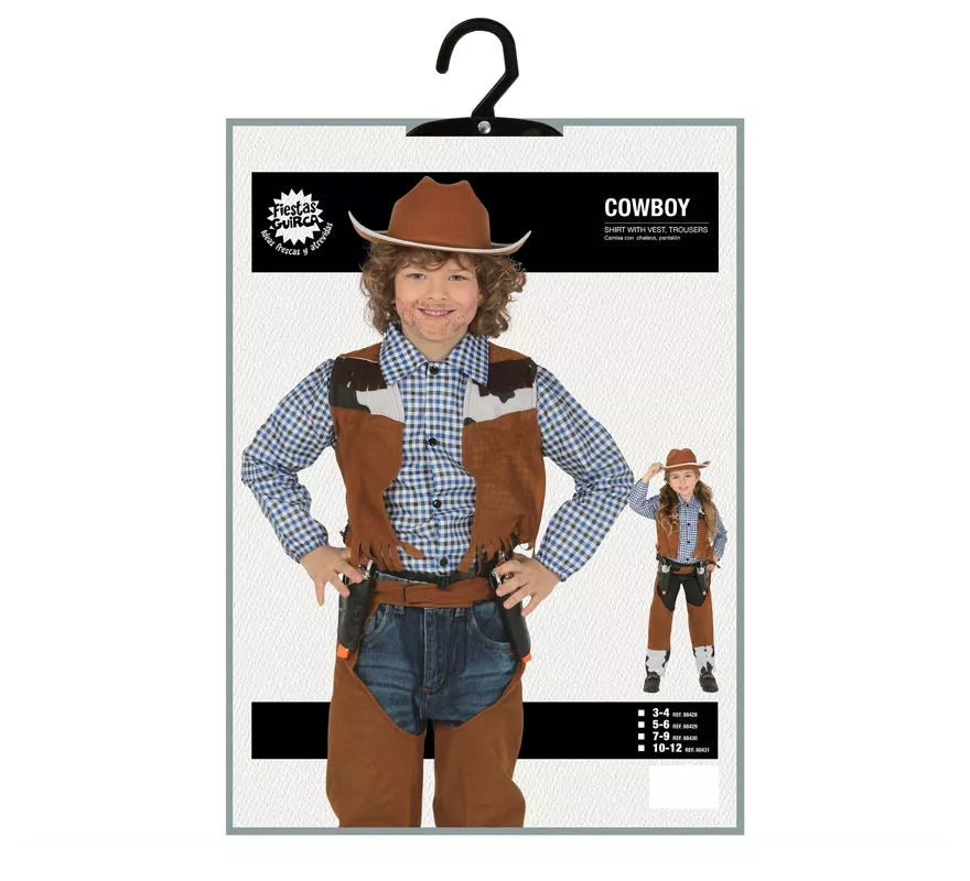 Translation missing: de.Disfraz de Vaquero con Chaleco para niños