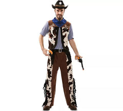 Cowboy-Kostüm mit Cowboy-Print für Herren