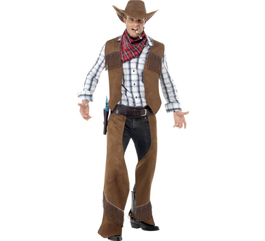 Translation missing: de.Disfraz de Vaquero con Flecos para hombre