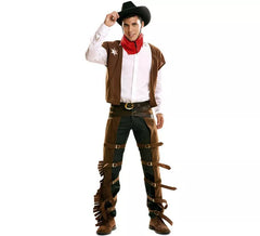 Cowboy Kostüm mit Schubladen für Herren