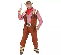 Kariertes Cowboy-Kostüm für Herren