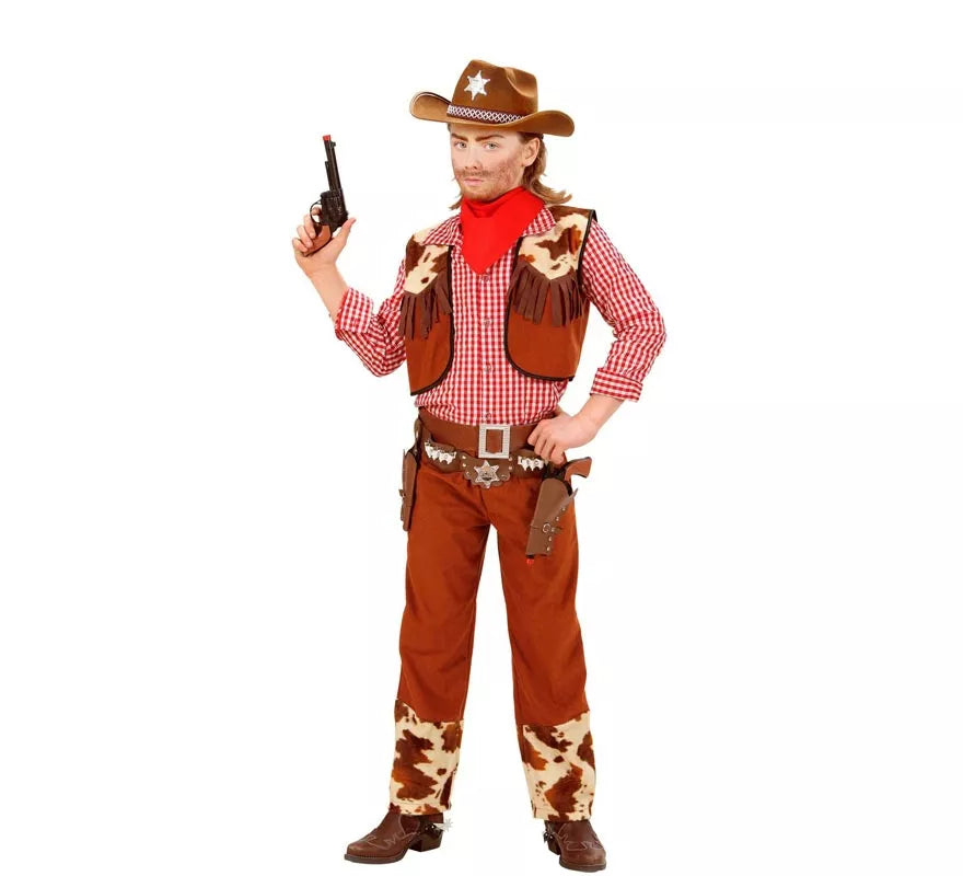Disfraz de Vaquero Cuadros para niño