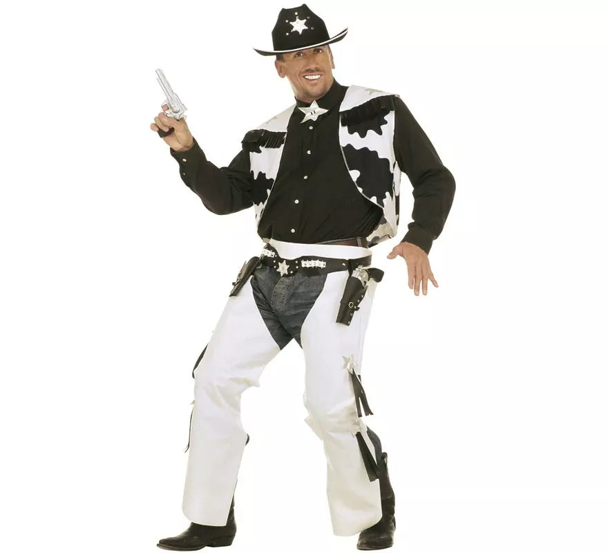 Translation missing: de.Disfraz de Vaquero de Rodeo blanco para hombre