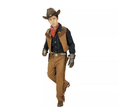 2-in-1 Cowboy- oder Indianerkostüm für Kinder und Jugendliche