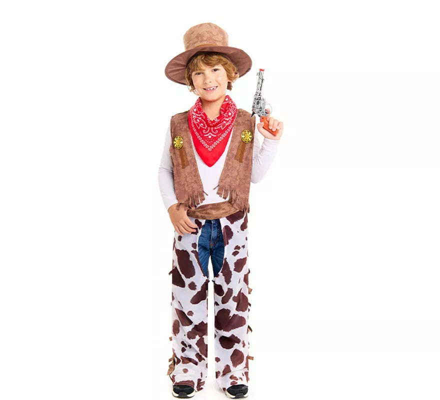 Translation missing: de.Disfraz de Vaquero Oeste con Zahones para niño