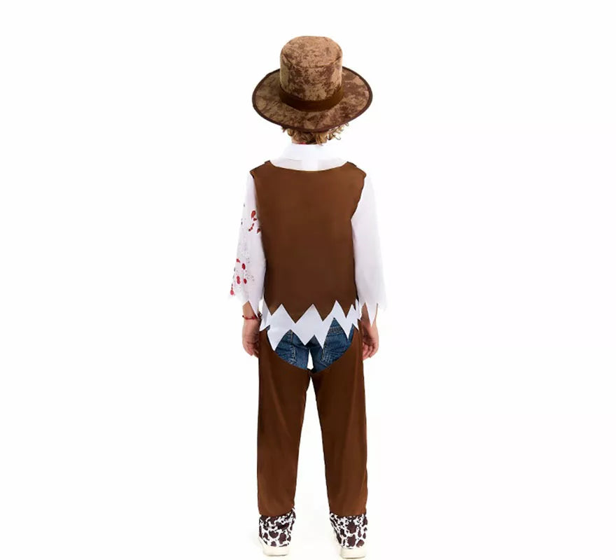 Translation missing: de.Disfraz de Vaquero Zombie para niño