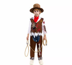 Zombie Cowboy Kostüm für Jungen