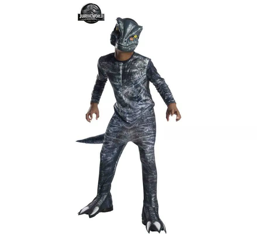 Translation missing: de.Disfraz de Velociraptor Clásico de Jurassic World para niño