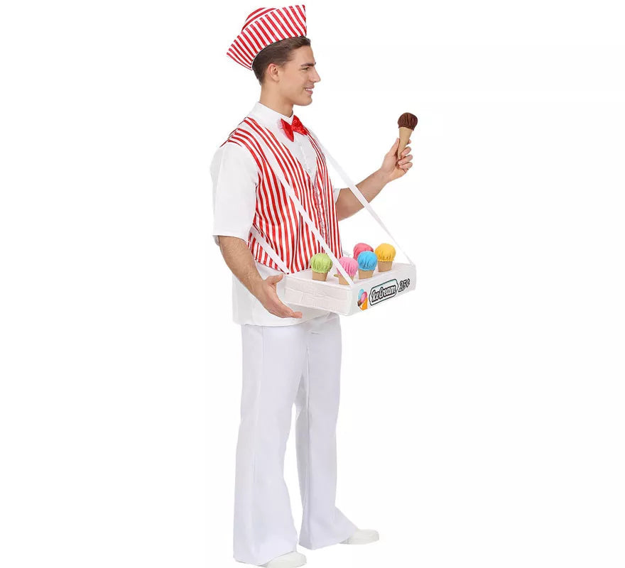 Translation missing: de.Disfraz de Vendedor de Helados Tradicional para hombre