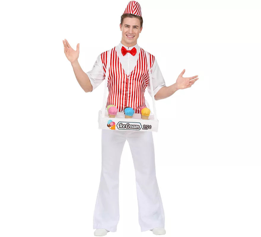 Disfraz de Vendedor de Helados Tradicional para hombre