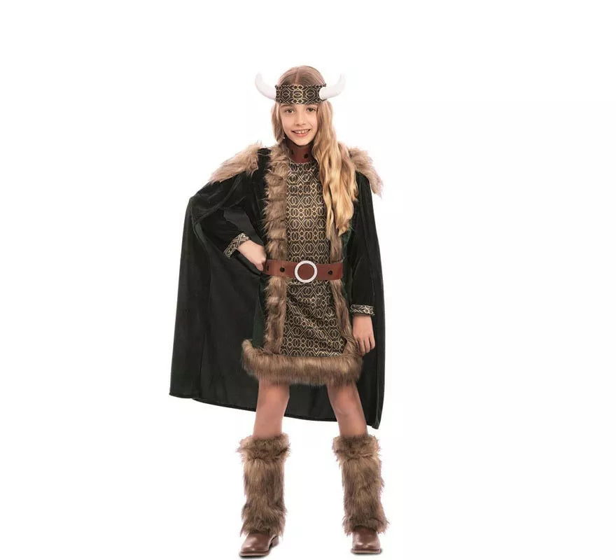 Translation missing: de.Disfraz de Vikinga Deluxe para niña