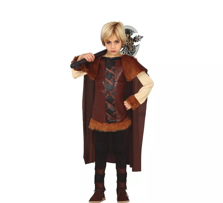 Translation missing: de.Disfraz de Vikinga marrón para niña