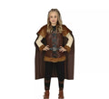 Disfraz de Vikinga marrón para niña