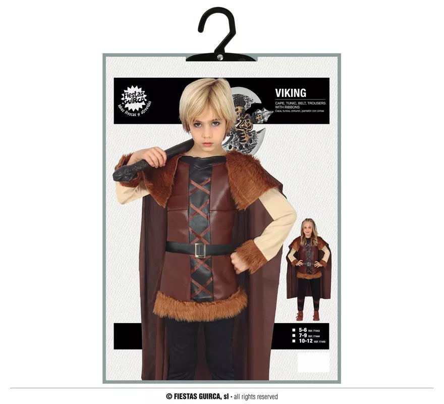 Translation missing: de.Disfraz de Vikinga marrón para niña