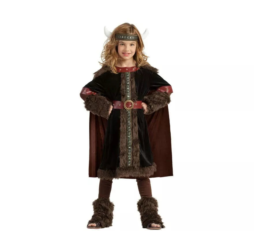 Translation missing: de.Disfraz de Vikinga Oscura para niña