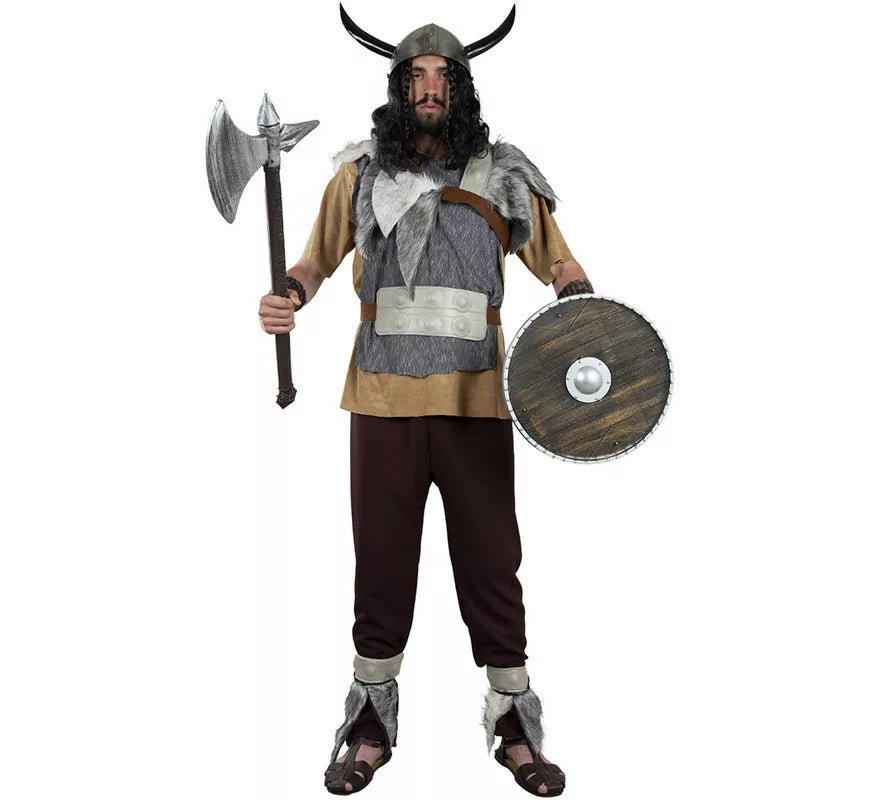 Translation missing: de.Disfraz de Vikingo Gris para hombre