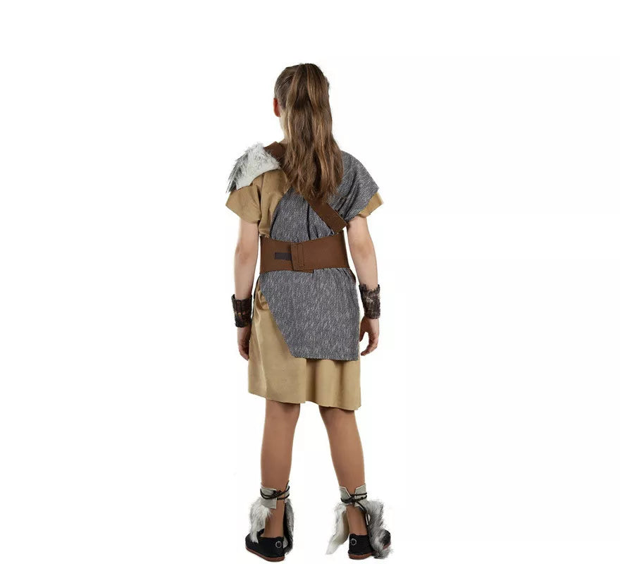 Translation missing: de.Disfraz de Vikingo Gris para niña