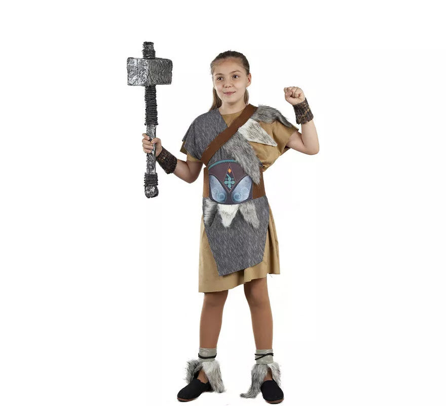 Translation missing: de.Disfraz de Vikingo Gris para niña