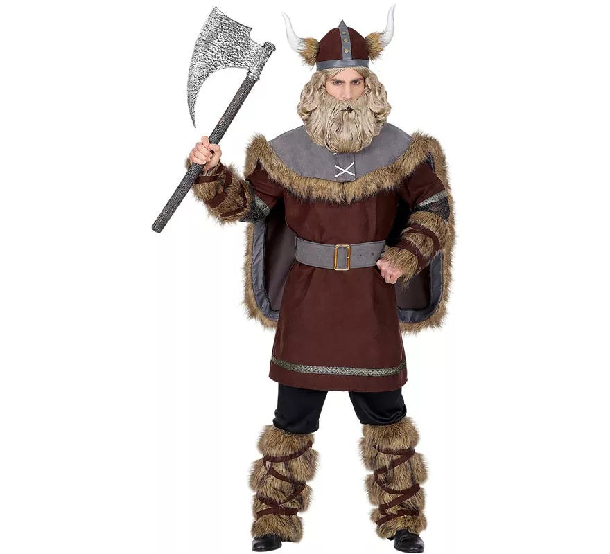 Translation missing: de.Disfraz de Vikingo marrón para hombre