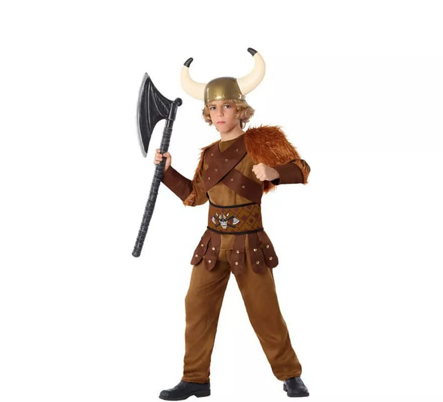 Translation missing: de.Disfraz de Vikingo Marrón para niño