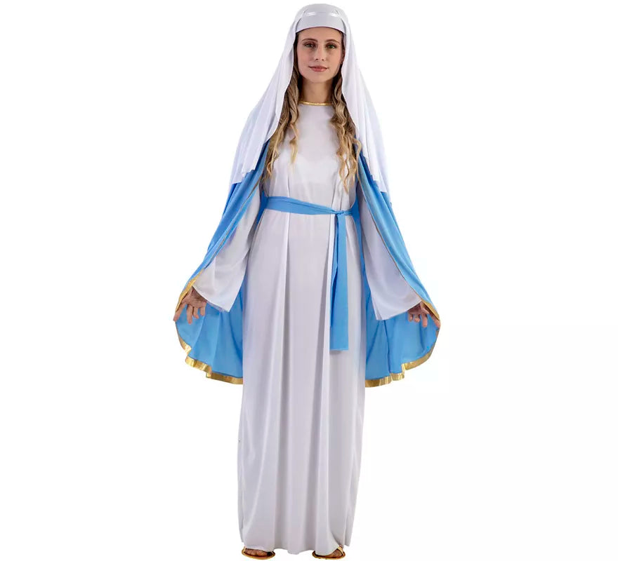 Translation missing: de.Disfraz de Virgen María con capa para mujer